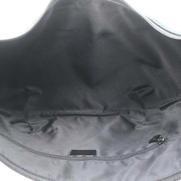 Gucci Monogram Hobo Black Patent Leather-Trim Canvas Medium Shoulder Bag - Picture 10 of 12